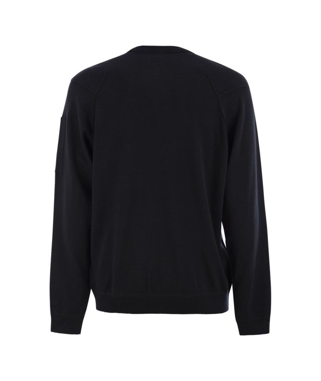 CP COMPANY Черный хлопковый джемпер / свитер, фото 2