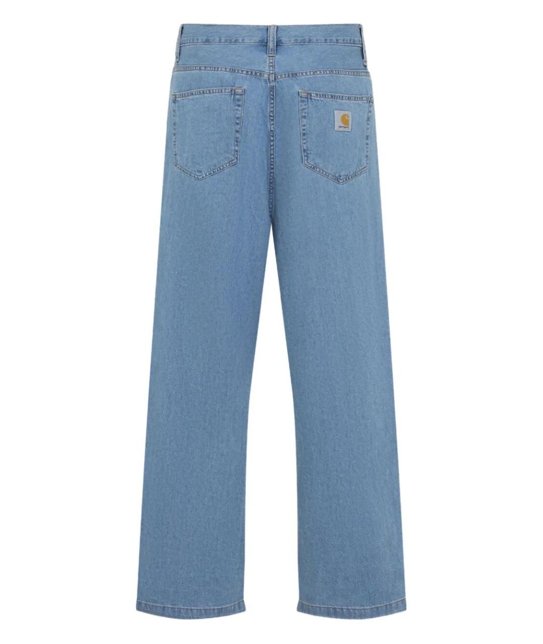 CARHARTT WIP Синие хлопковые повседневные брюки, фото 2