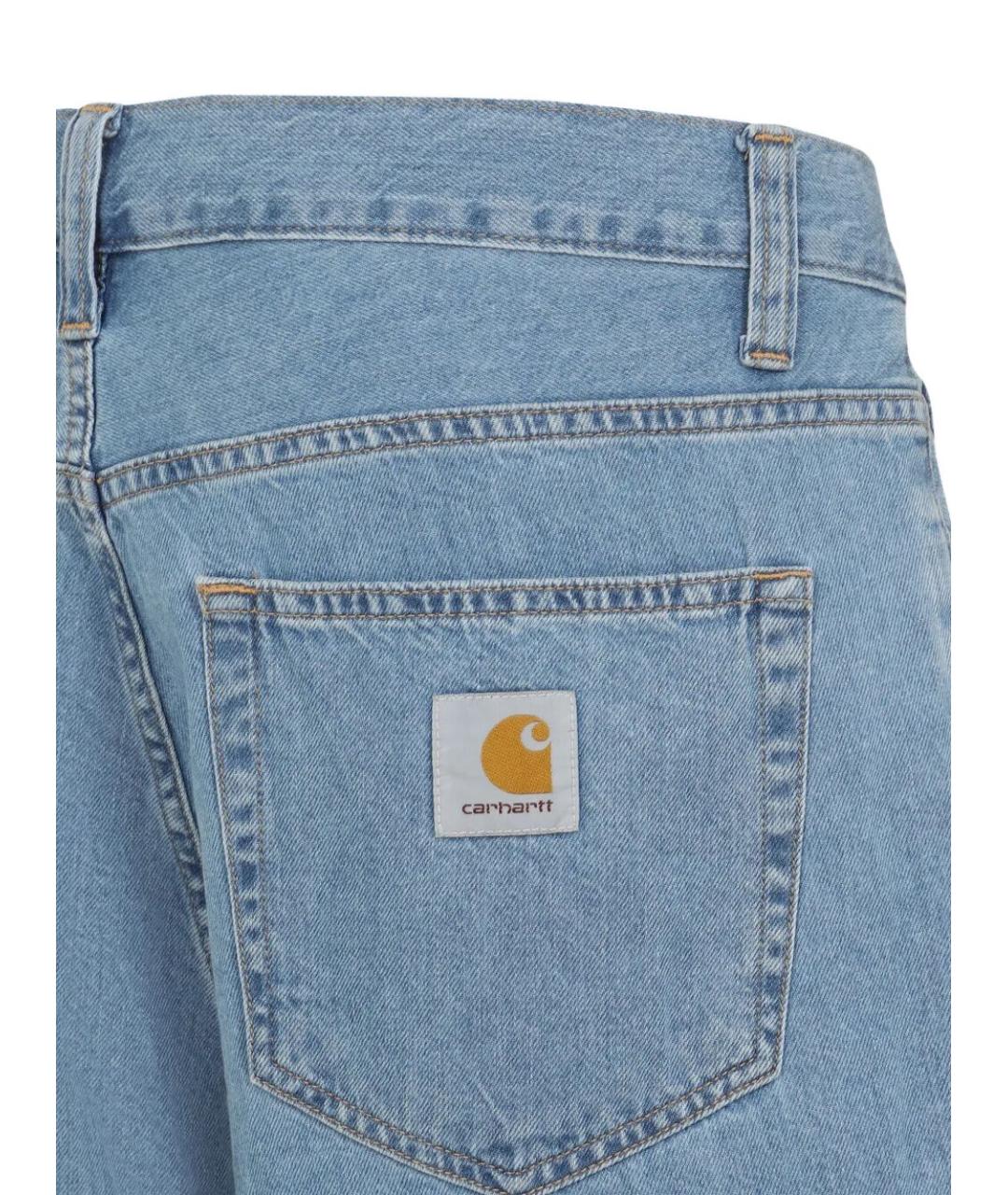 CARHARTT WIP Синие хлопковые повседневные брюки, фото 3