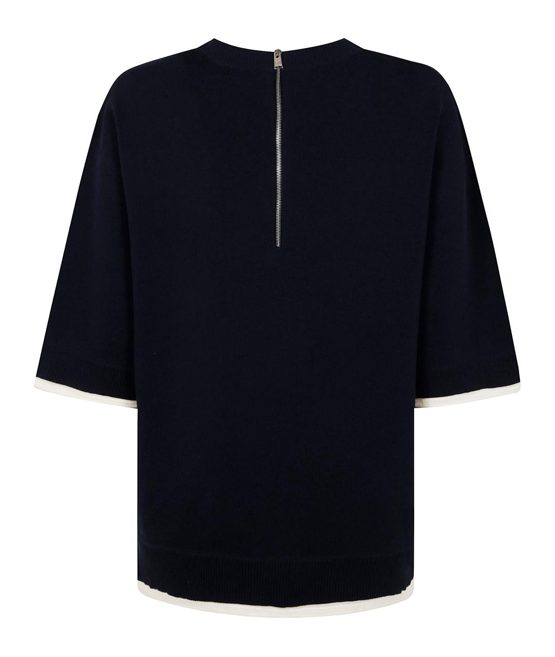 LANVIN Синяя хлопковая футболка, фото 2