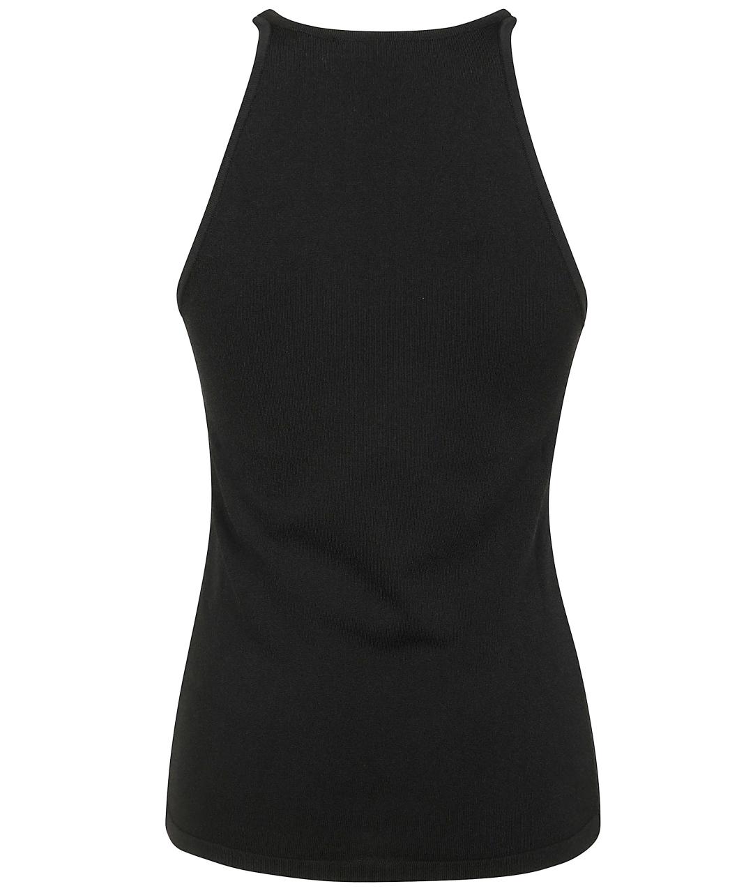 MAX MARA Черная полиэстеровая майка, фото 2