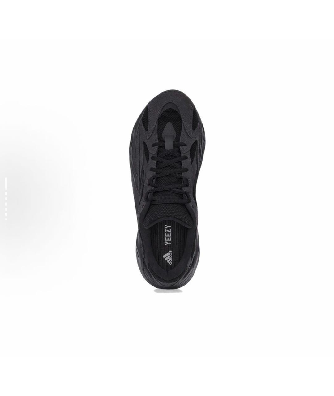 ADIDAS YEEZY Антрацитовые замшевые низкие кроссовки / кеды, фото 3