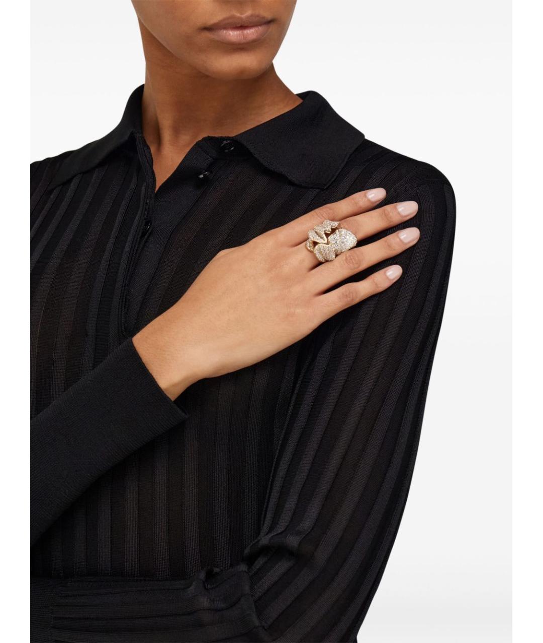 FERRAGAMO Золотое латунное кольцо, фото 3