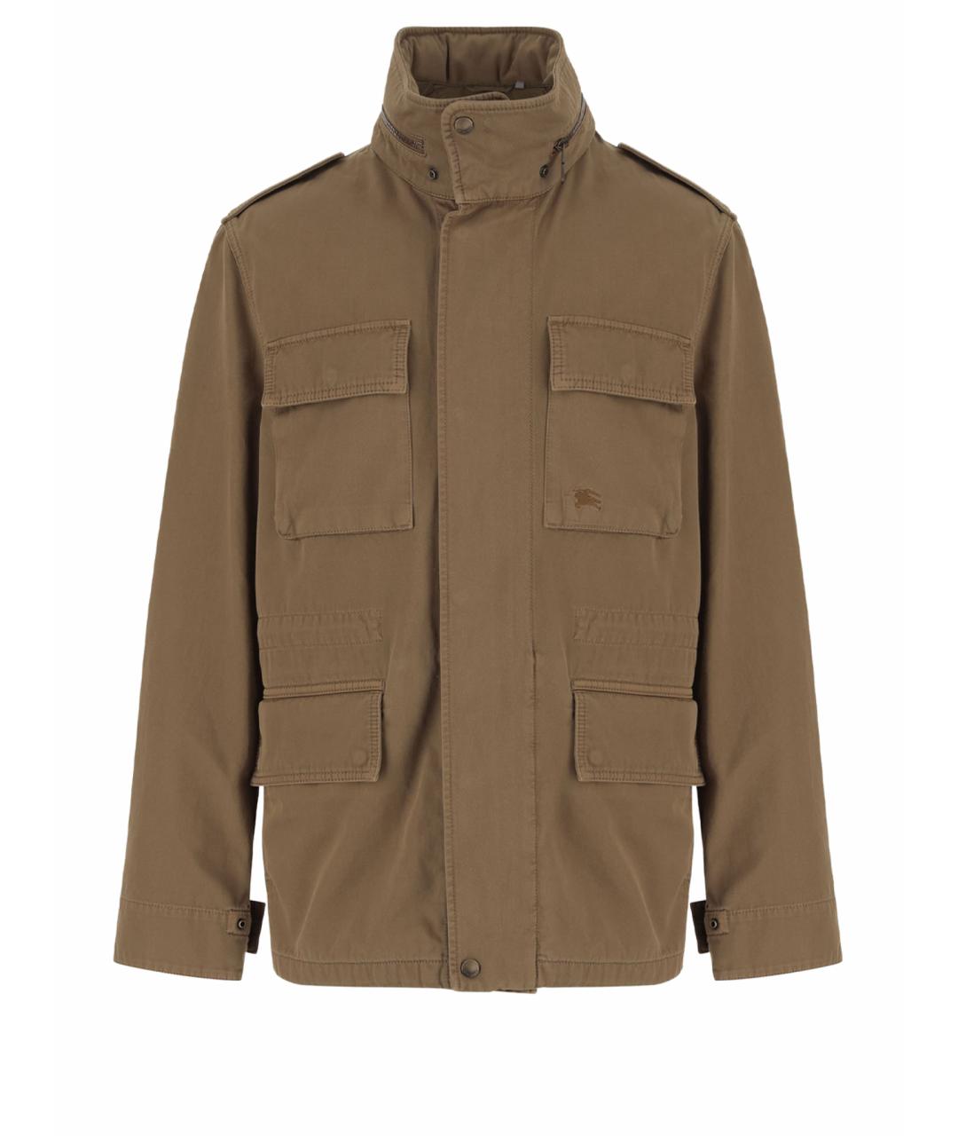 BURBERRY Коричневая хлопковая куртка, фото 1