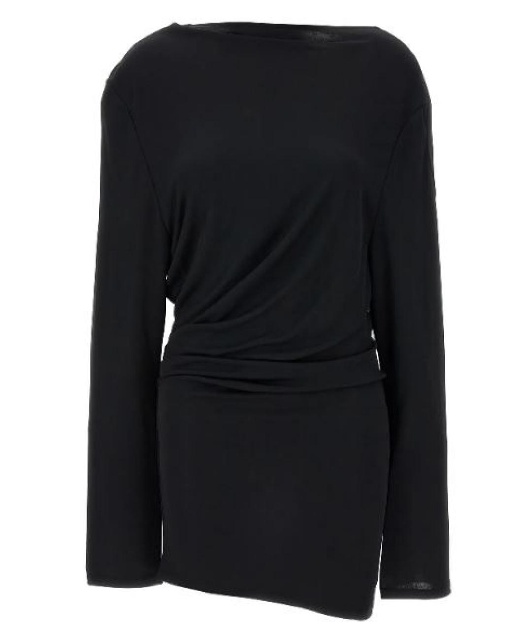 JACQUEMUS Черное хлопковое коктейльное платье, фото 1