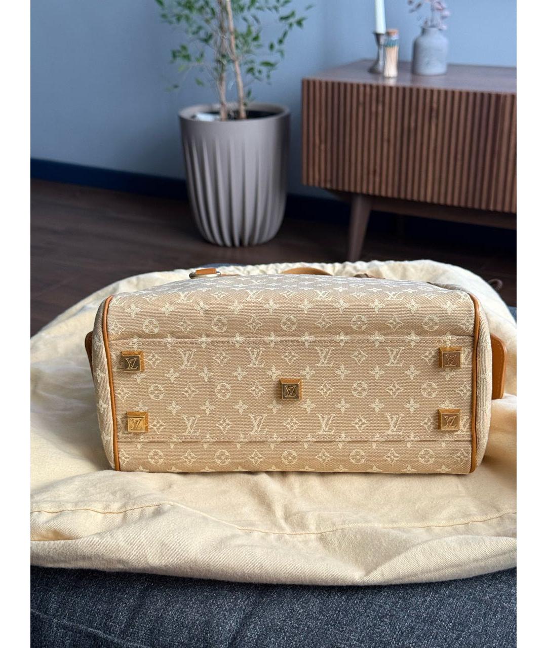 LOUIS VUITTON Бежевая сумка тоут, фото 8