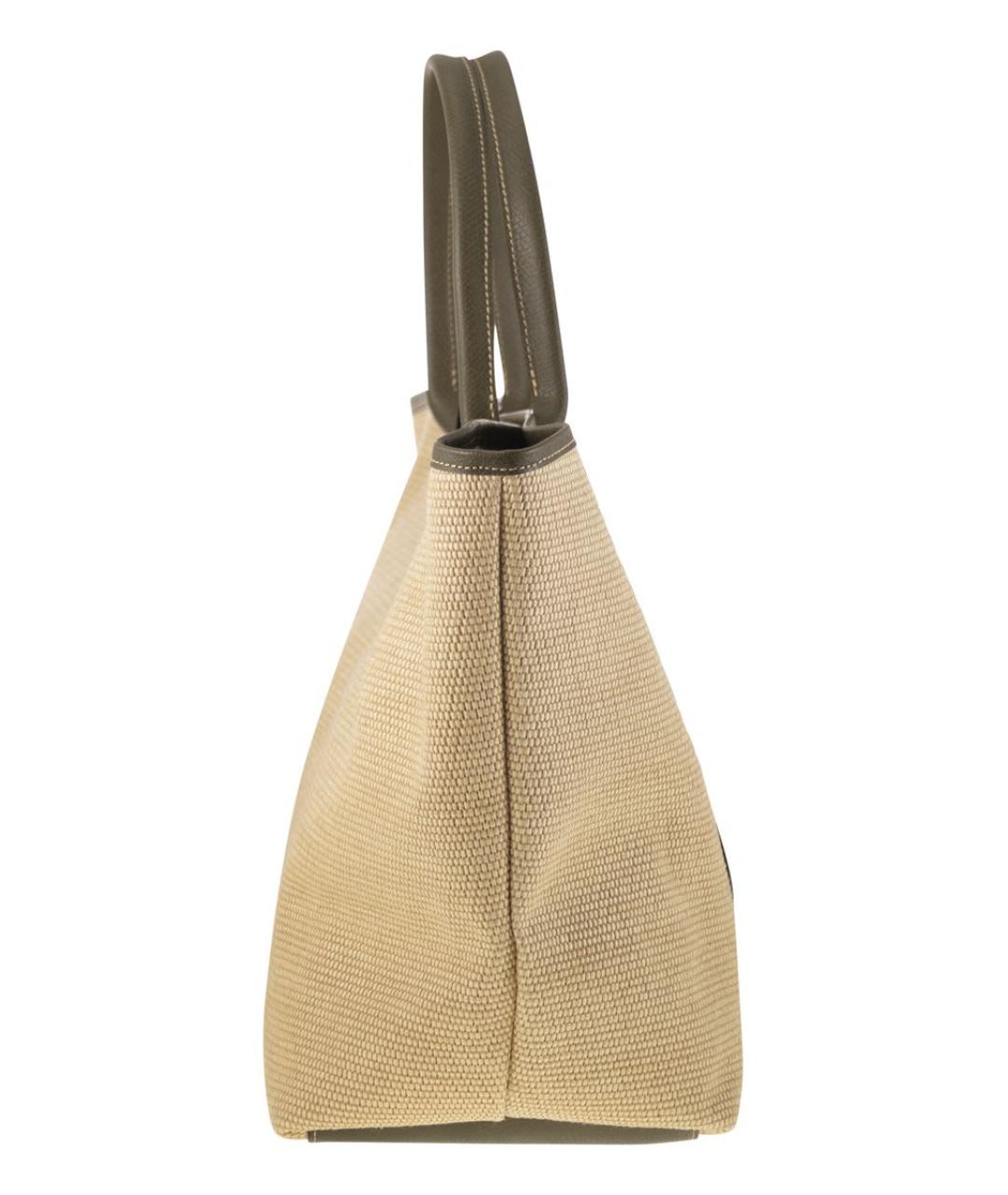 LONGCHAMP Бежевая тканевая сумка тоут, фото 3