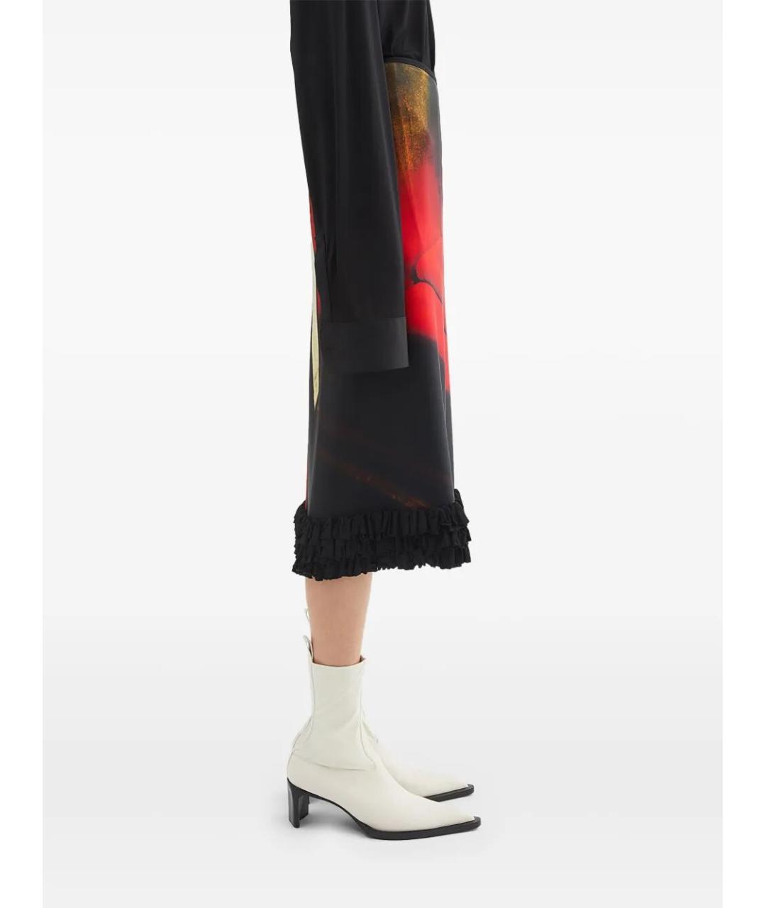 JIL SANDER Мульти вискозная юбка миди, фото 4