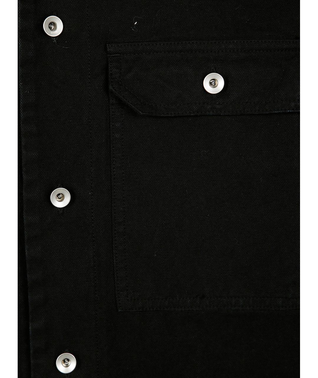 RICK OWENS DRKSHDW Черная хлопковая кэжуал рубашка, фото 3