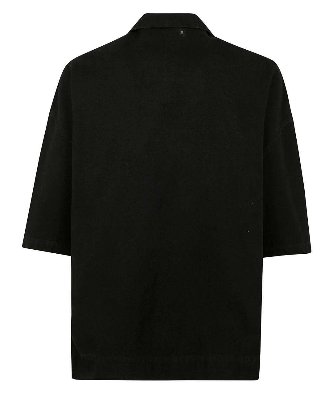 RICK OWENS DRKSHDW Черная хлопковая кэжуал рубашка, фото 2