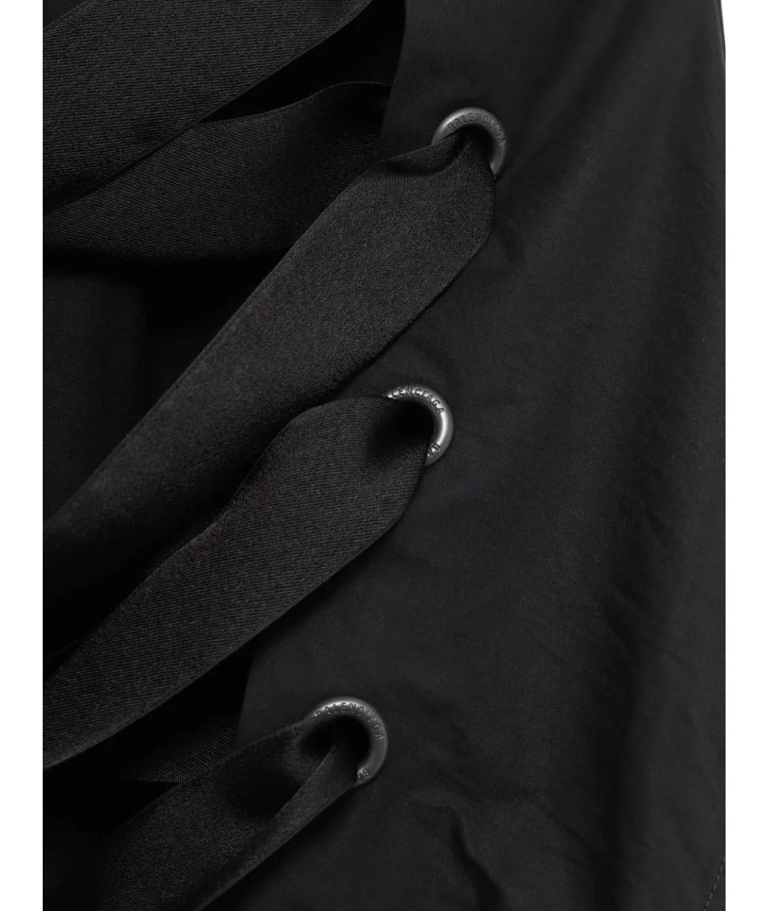 BALENCIAGA Черная хлопковая рубашка, фото 3