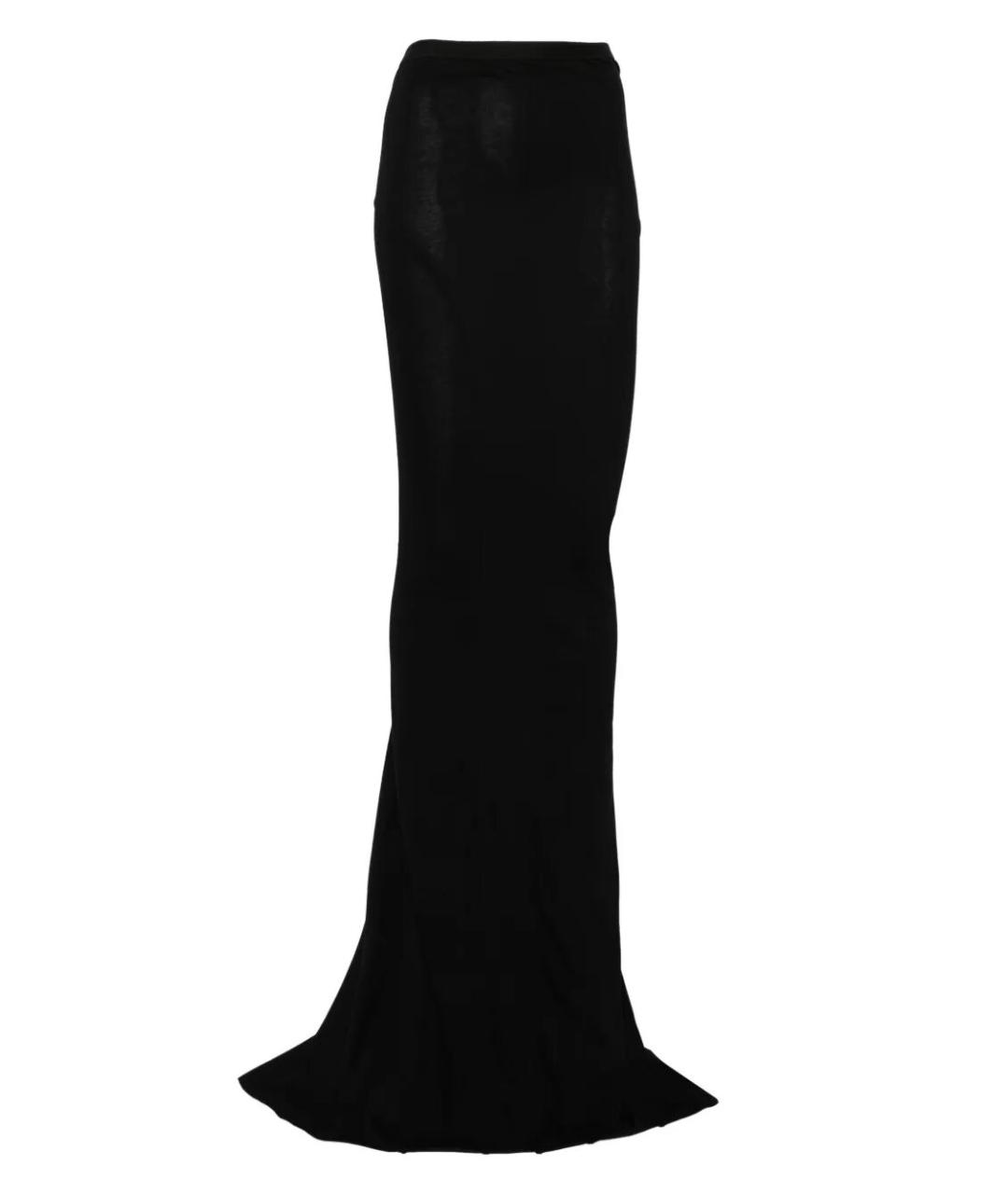 RICK OWENS Черная юбка макси, фото 4
