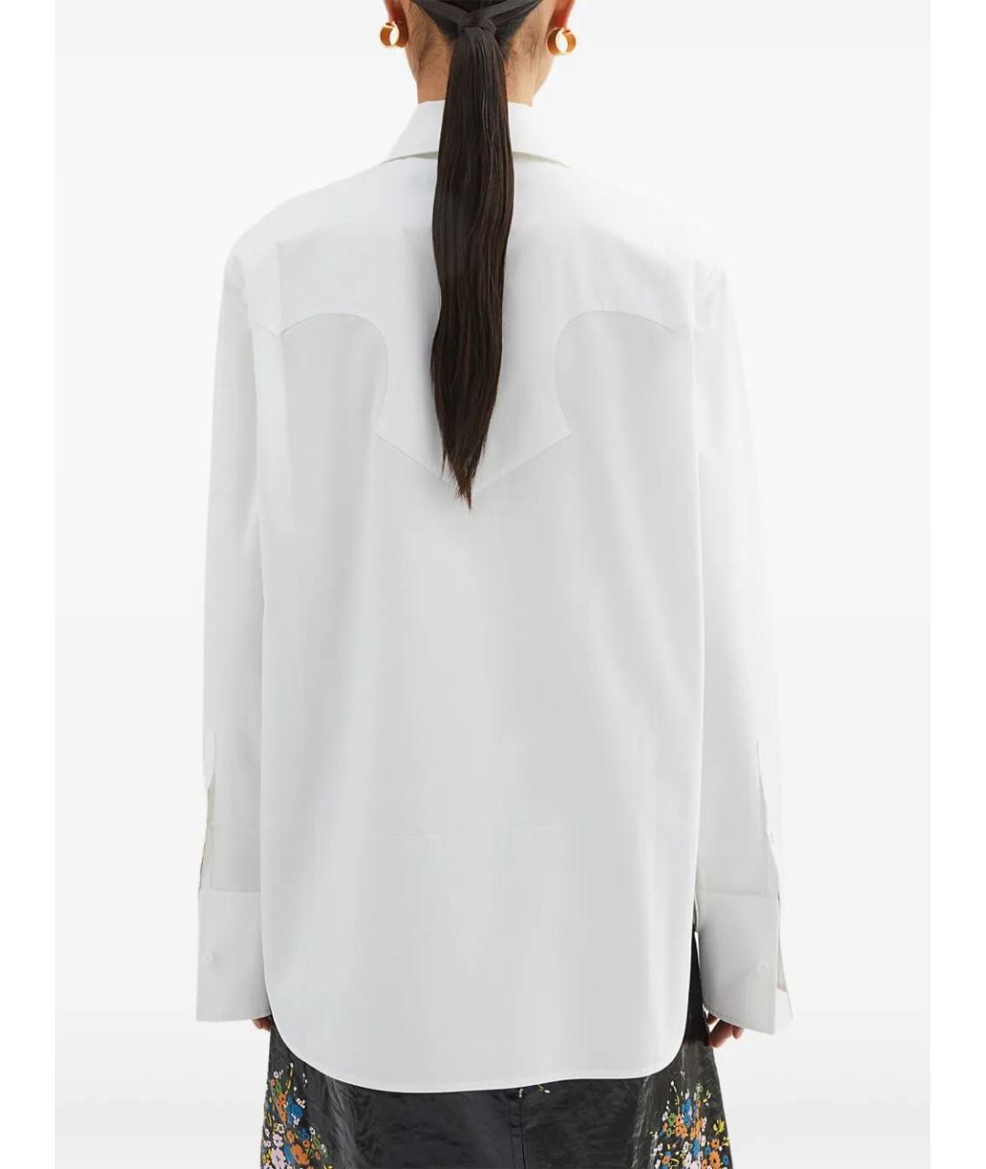 JIL SANDER Белая хлопковая рубашка, фото 3