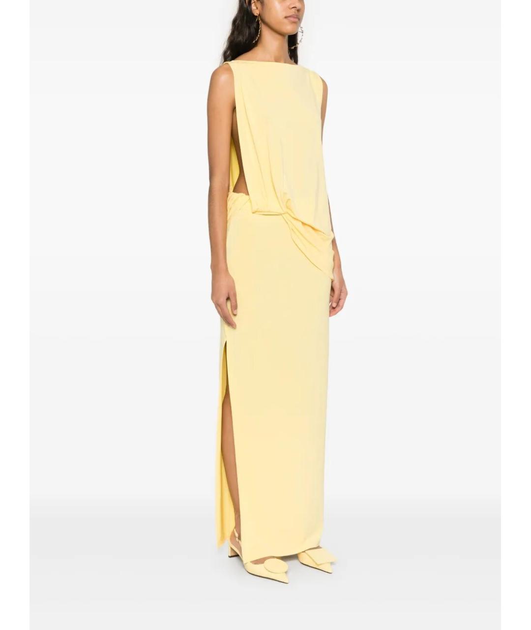 JACQUEMUS Желтое повседневное платье, фото 4