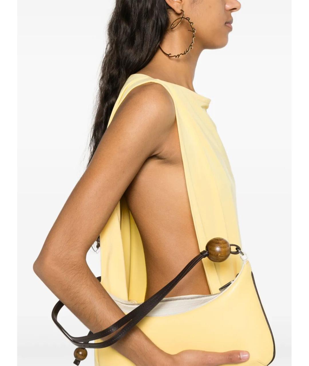 JACQUEMUS Желтое повседневное платье, фото 5