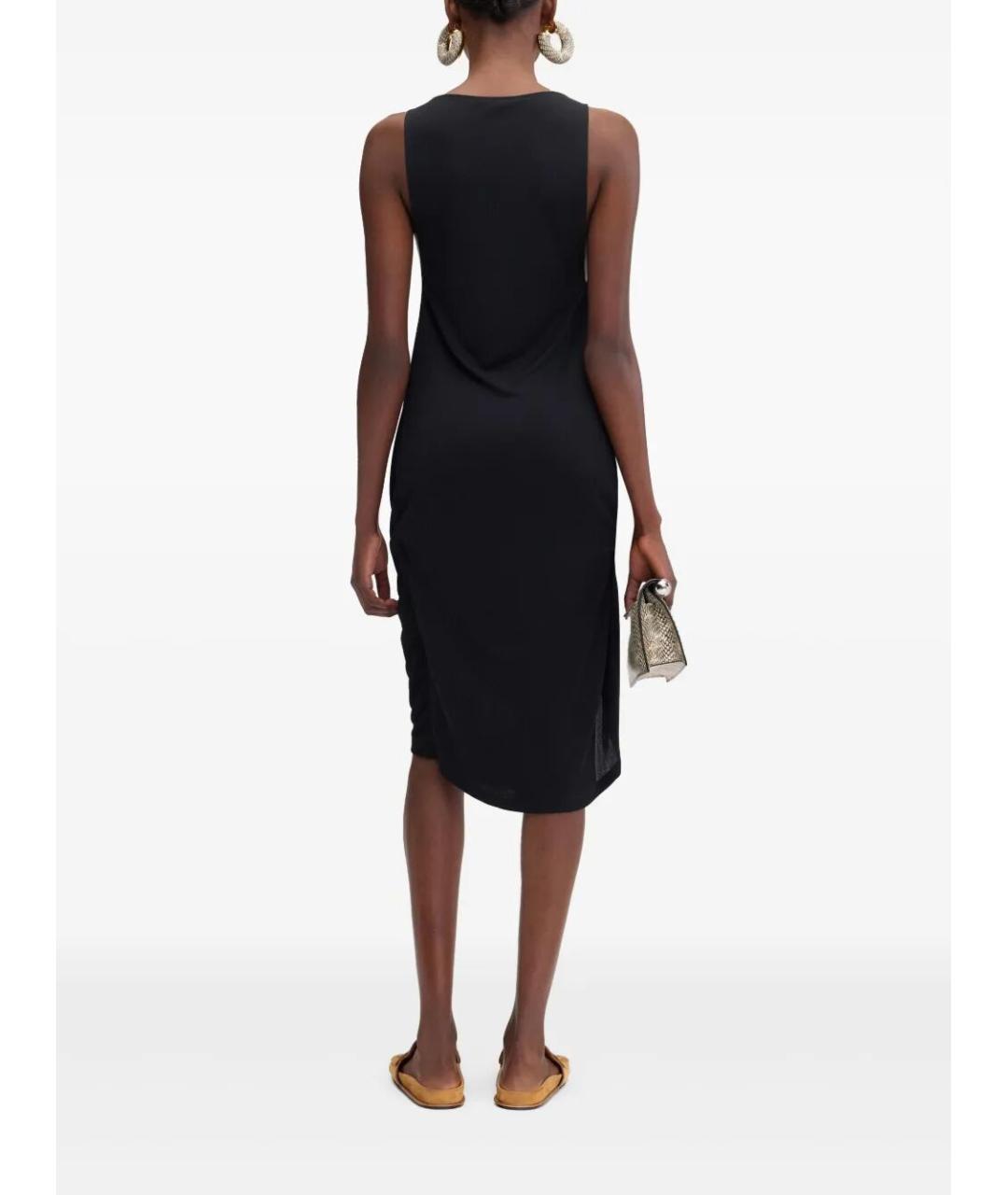 JACQUEMUS Черное вискозное повседневное платье, фото 4