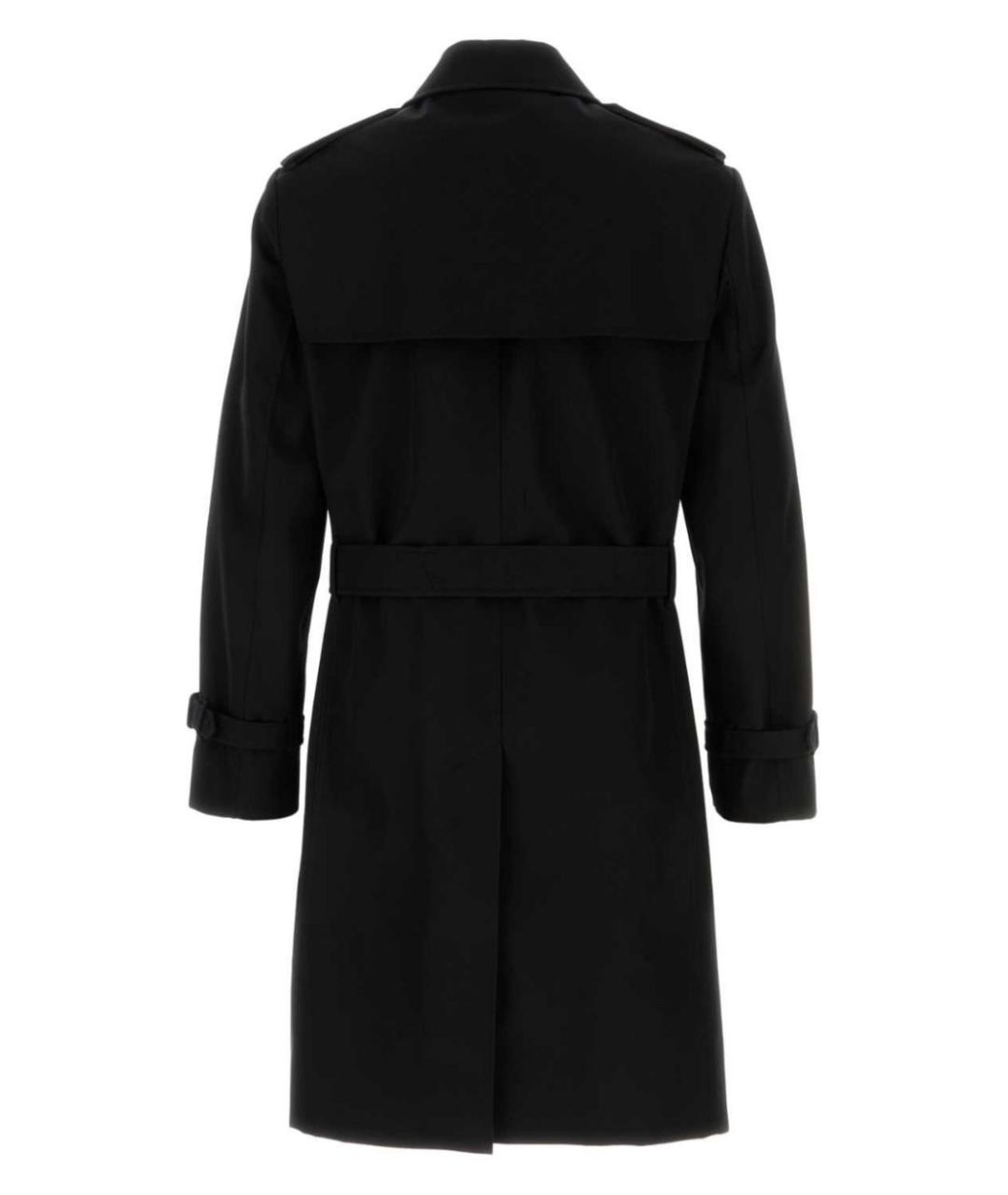 BURBERRY Черное полиэстеровое пальто, фото 2