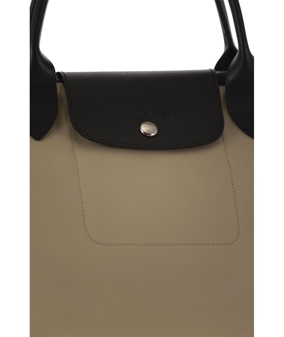 LONGCHAMP Бежевая тканевая сумка тоут, фото 5
