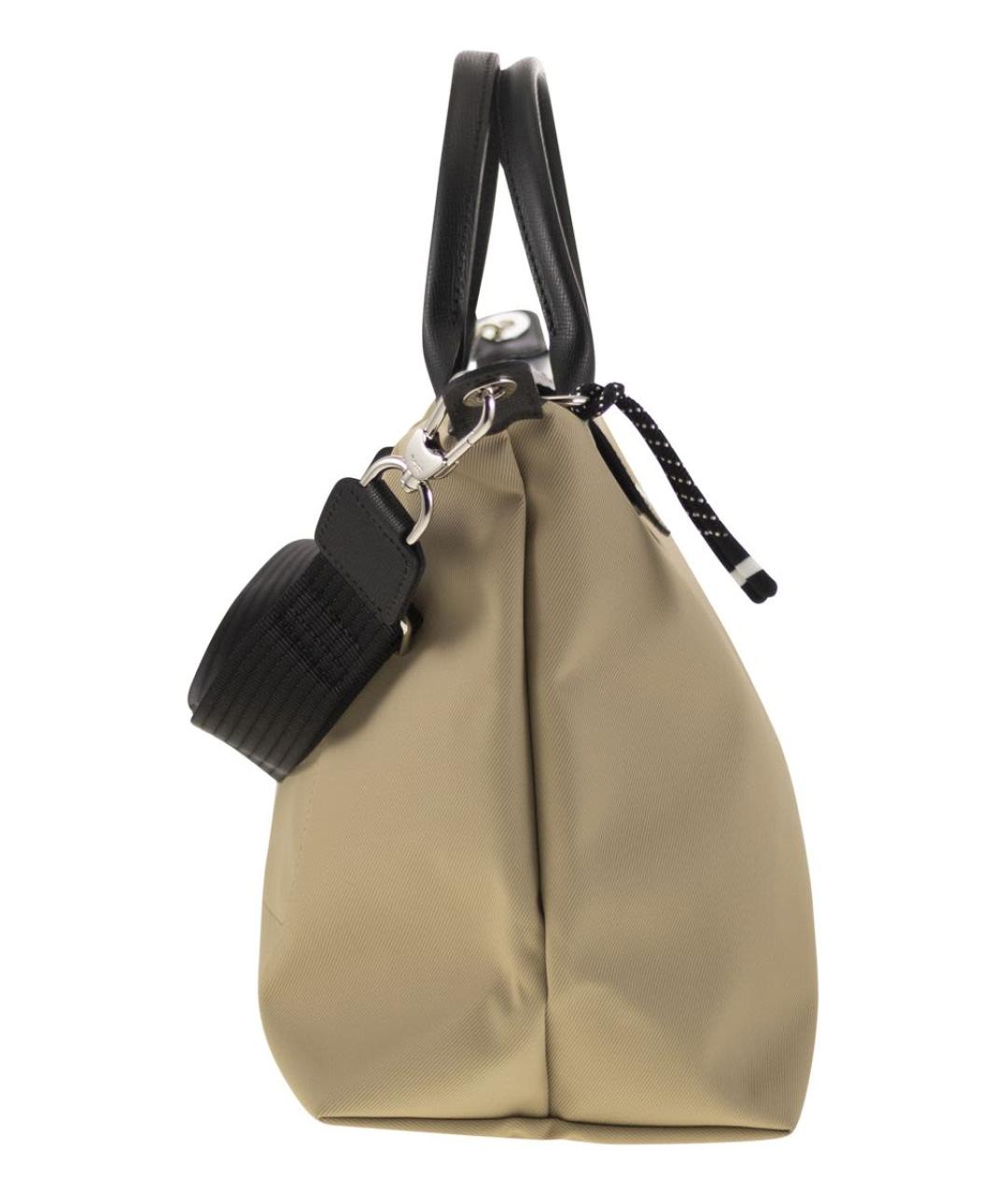 LONGCHAMP Бежевая тканевая сумка тоут, фото 3