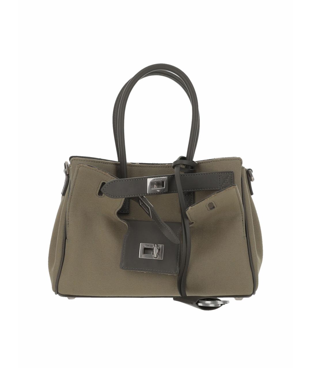 BALENCIAGA Хаки сумка тоут, фото 1