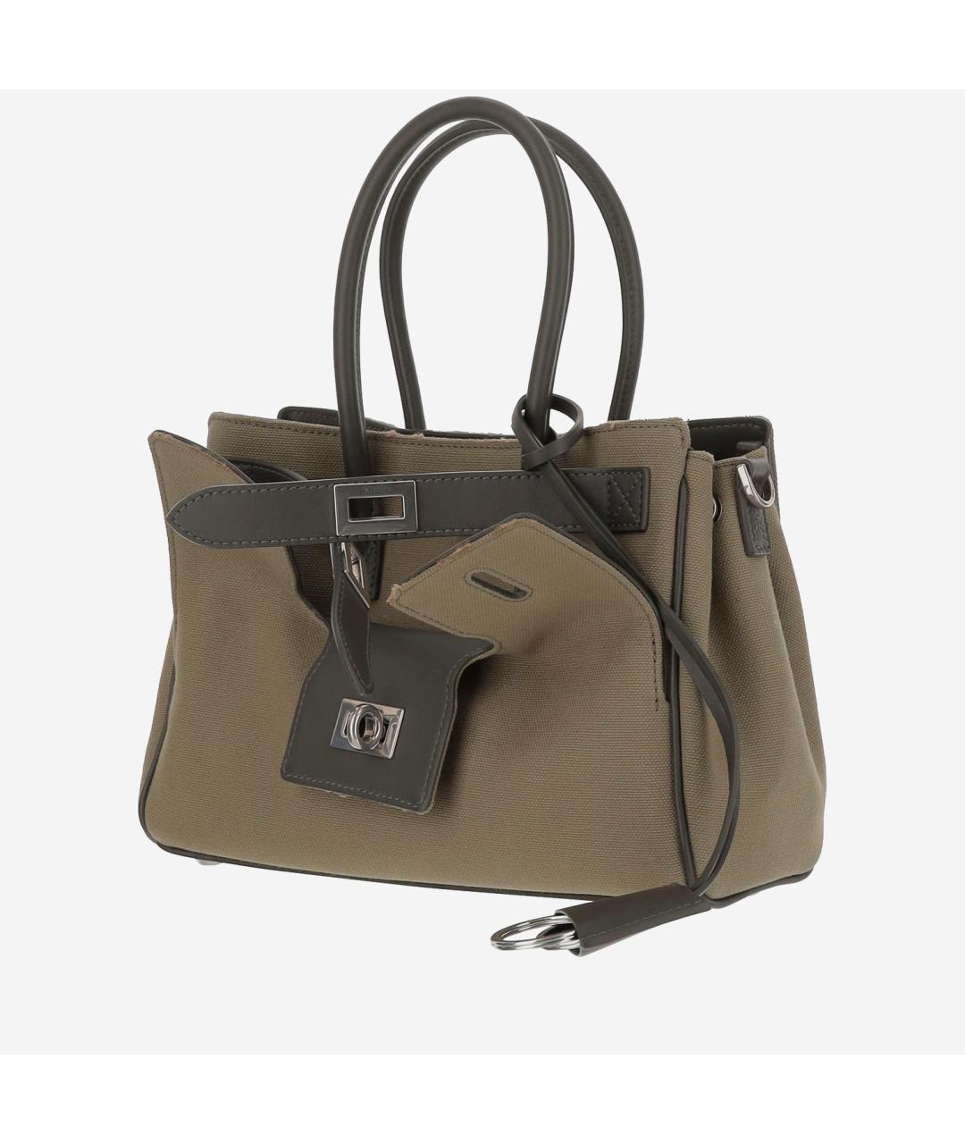 BALENCIAGA Хаки сумка тоут, фото 2
