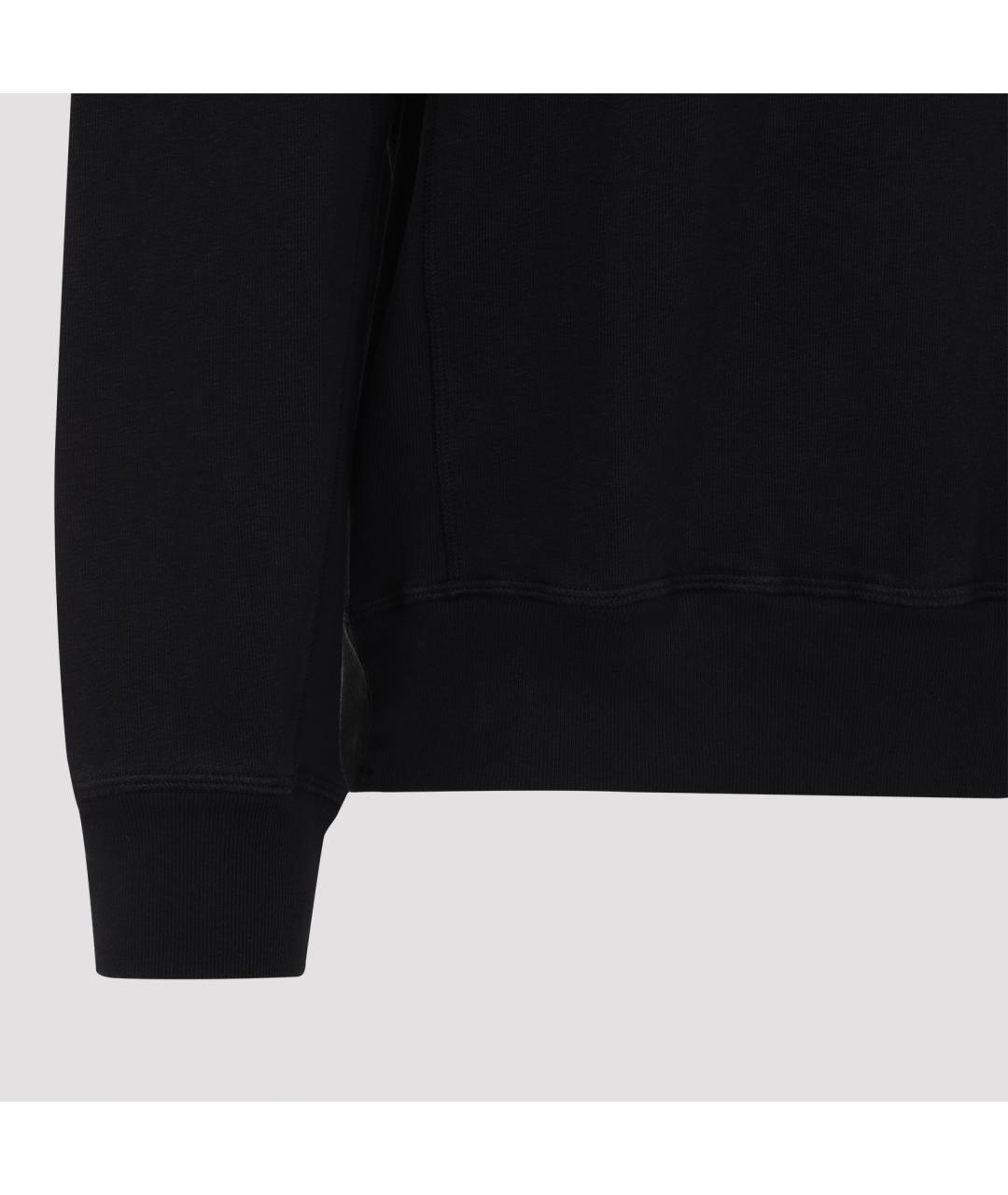 STONE ISLAND Черный хлопковый джемпер / свитер, фото 5