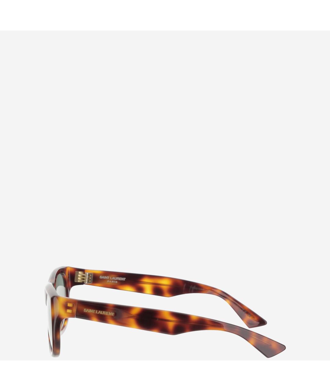 SAINT LAURENT Коричневые солнцезащитные очки, фото 2