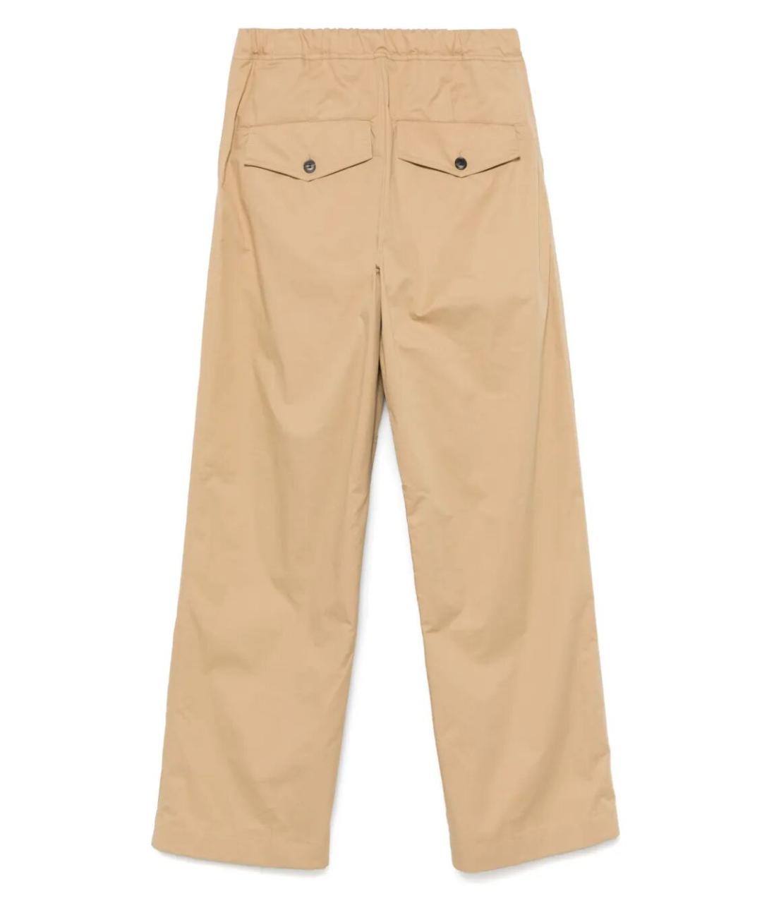 DRIES VAN NOTEN Бежевые хлопковые повседневные брюки, фото 2