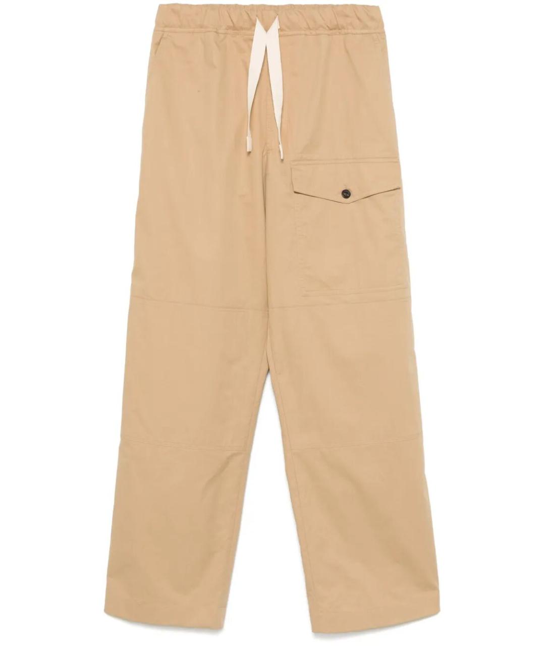 DRIES VAN NOTEN Бежевые хлопковые повседневные брюки, фото 1