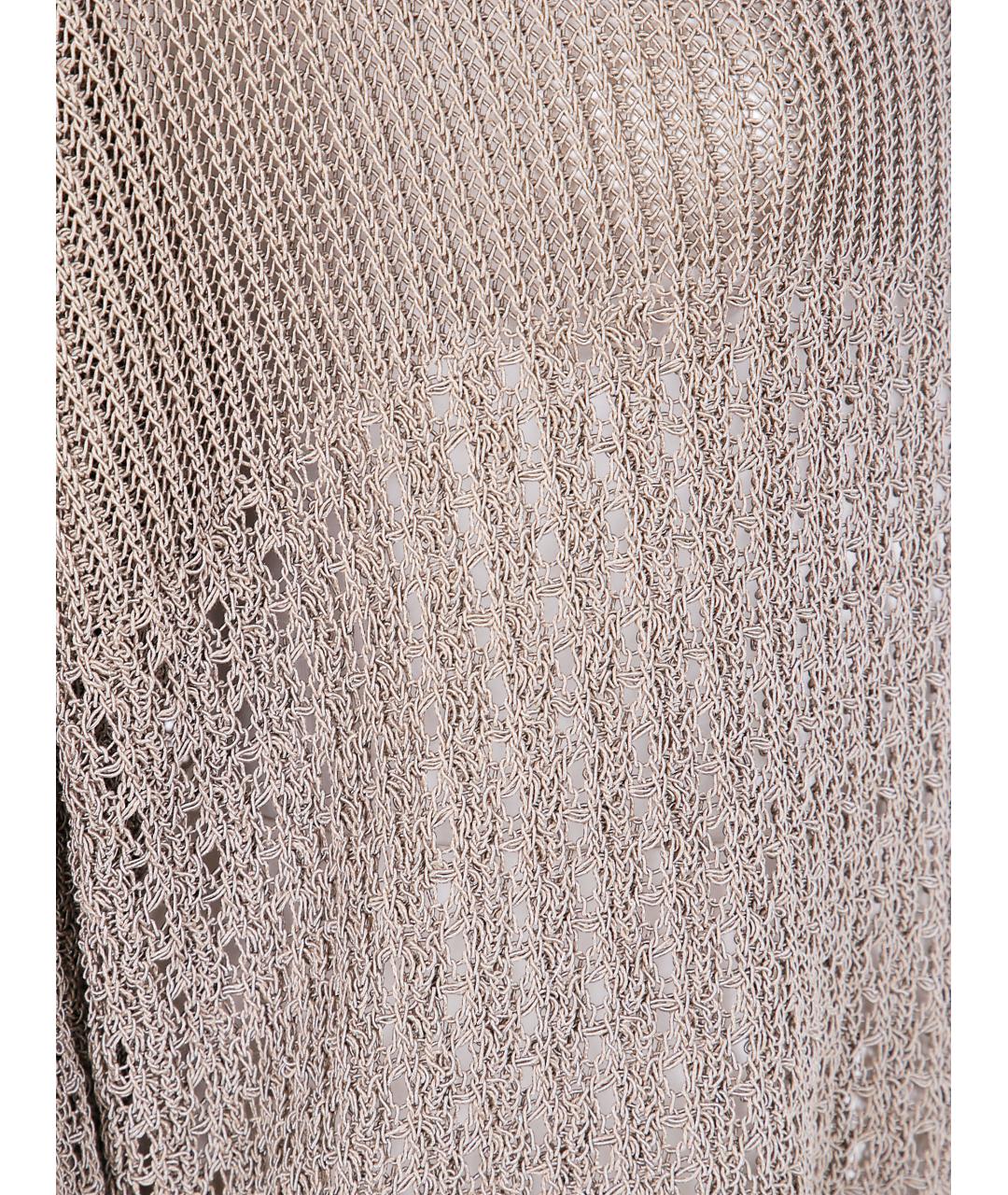MAX MARA Бежевый хлопковый джемпер / свитер, фото 3