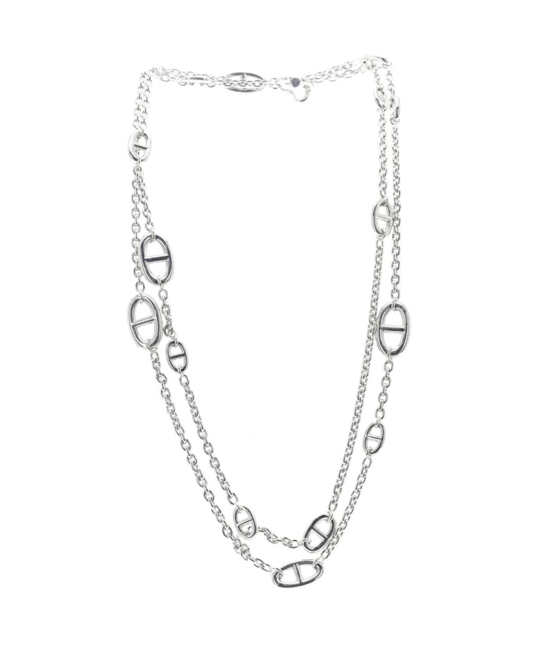 HERMES Серебряное серебряное колье, фото 2