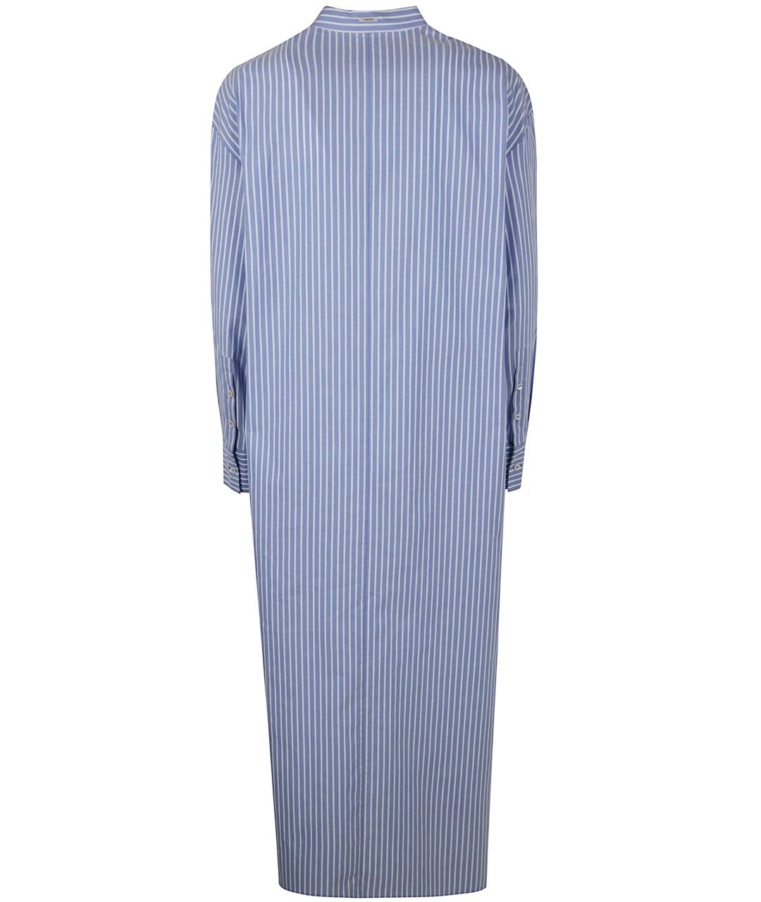 'S MAX MARA Синее хлопковое повседневное платье, фото 2