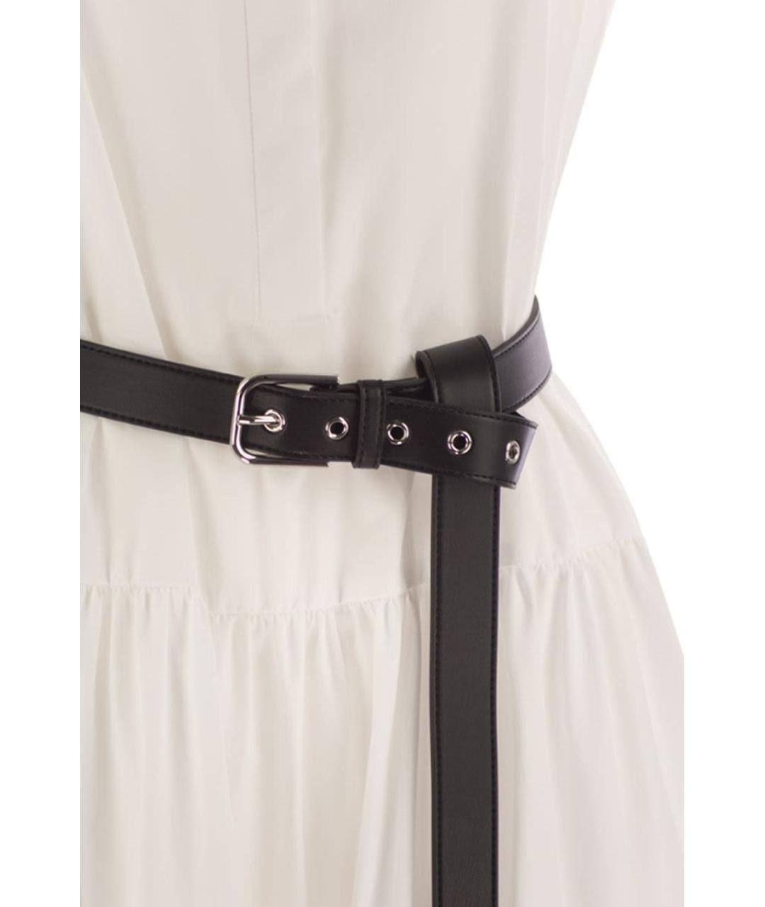 MAX MARA Белое хлопковое повседневное платье, фото 4