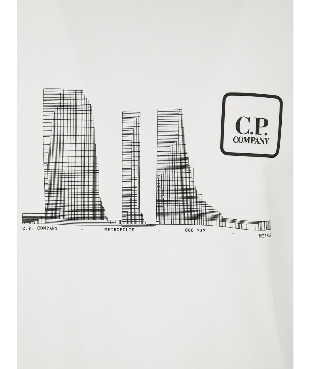 CP COMPANY Белый хлопковый джемпер / свитер, фото 3