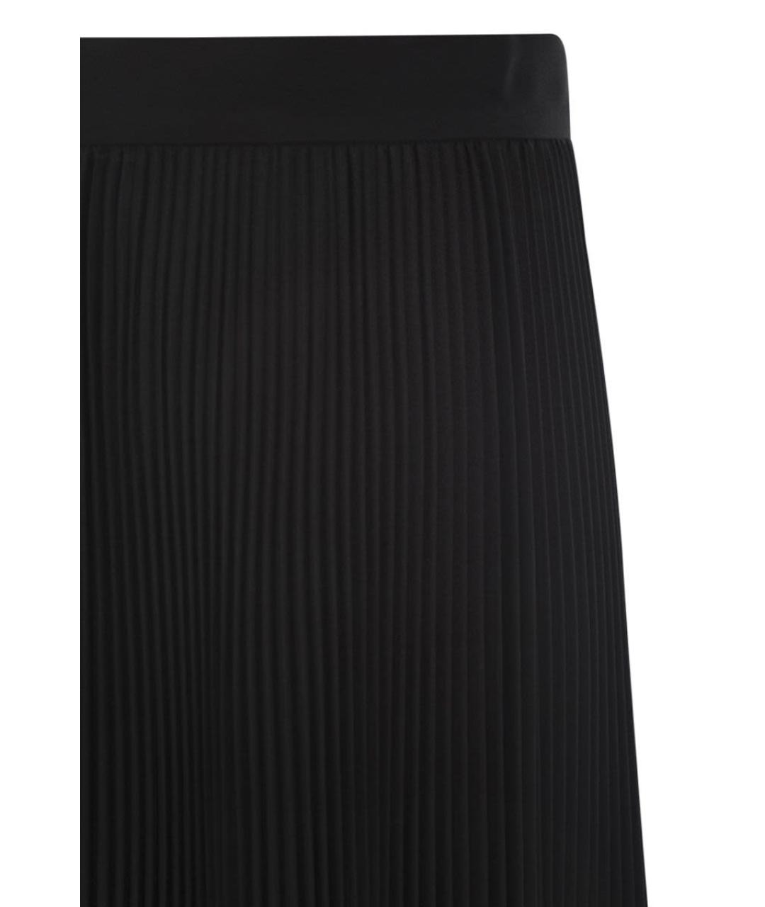 MAX MARA Черная полиэстеровая юбка миди, фото 4
