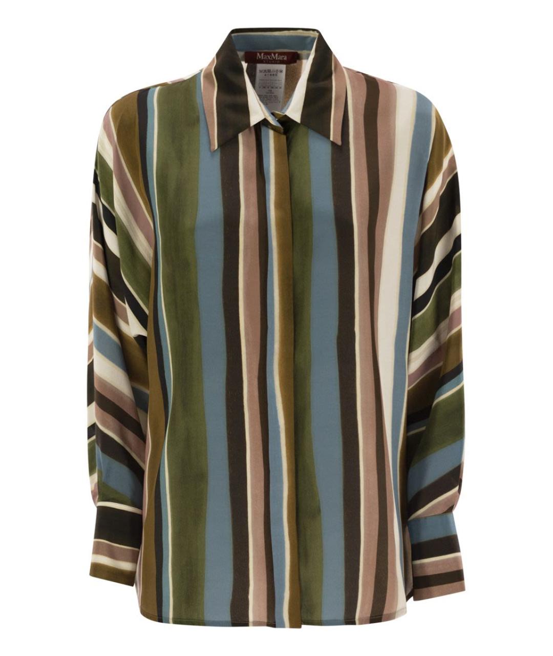 MAX MARA Мульти шелковая рубашка, фото 1
