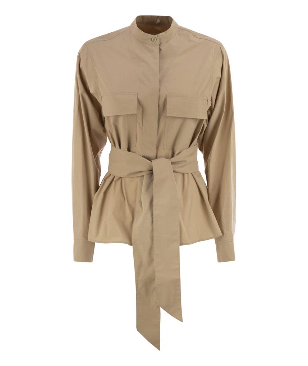 WEEKEND MAX MARA Бежевая хлопковая куртка, фото 1