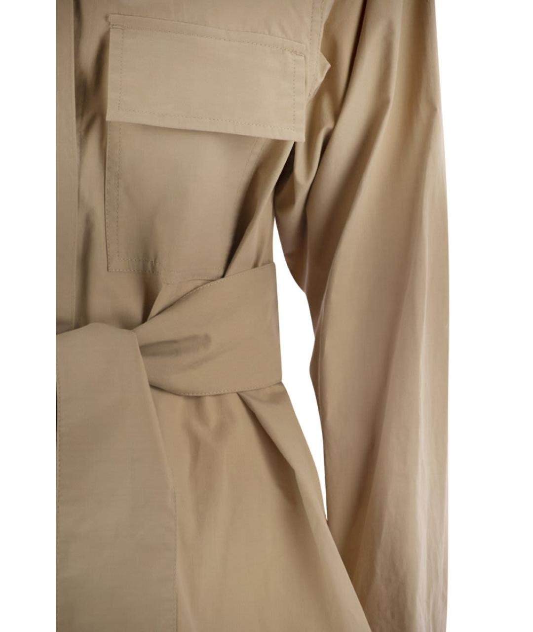 WEEKEND MAX MARA Бежевая хлопковая куртка, фото 4