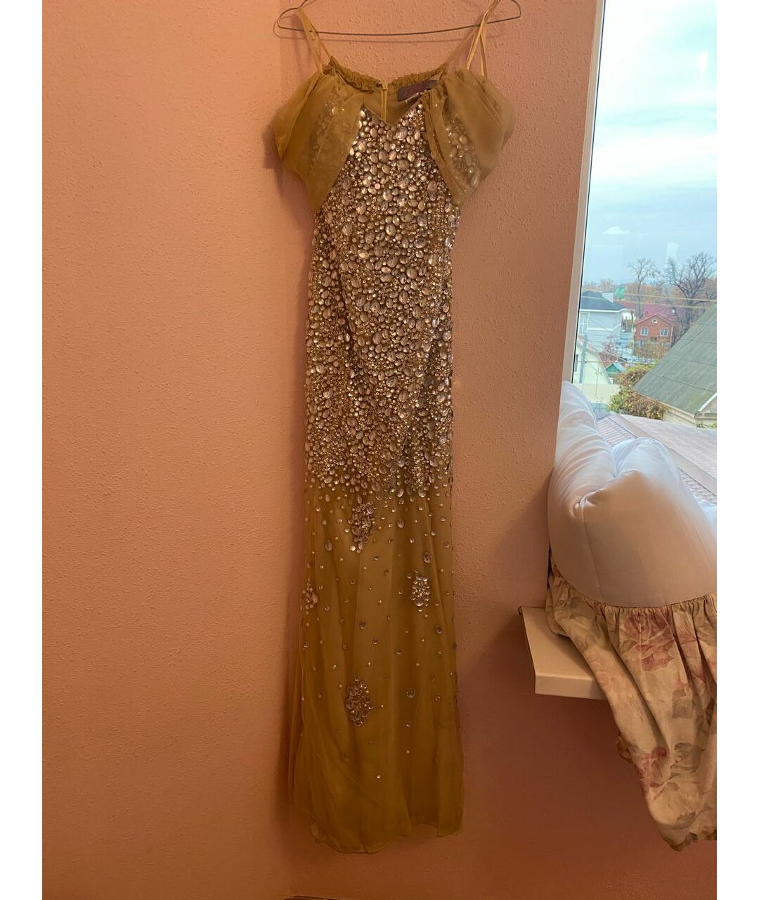 JOVANI Золотое вечернее платье, фото 5