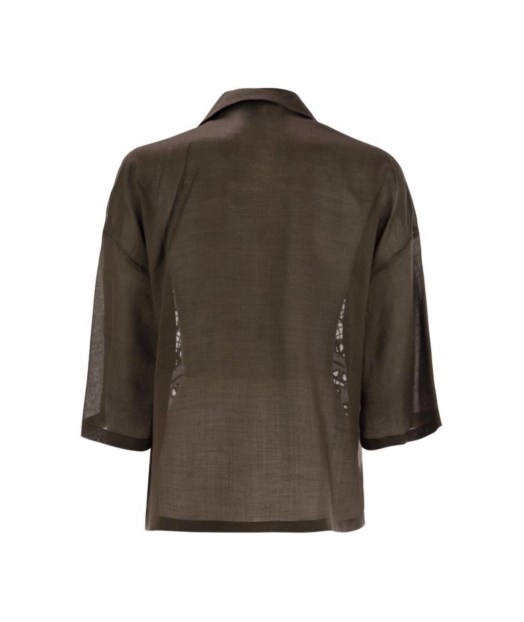 MAX MARA Коричневая рубашка, фото 2