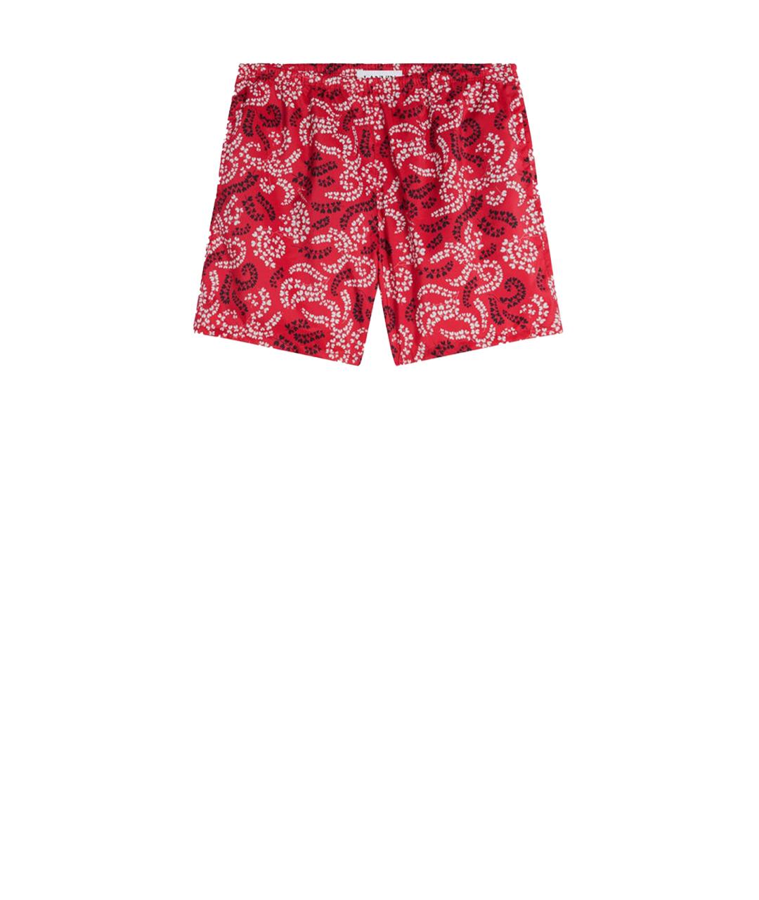 LANVIN Красные полиэстеровые повседневные брюки, фото 2
