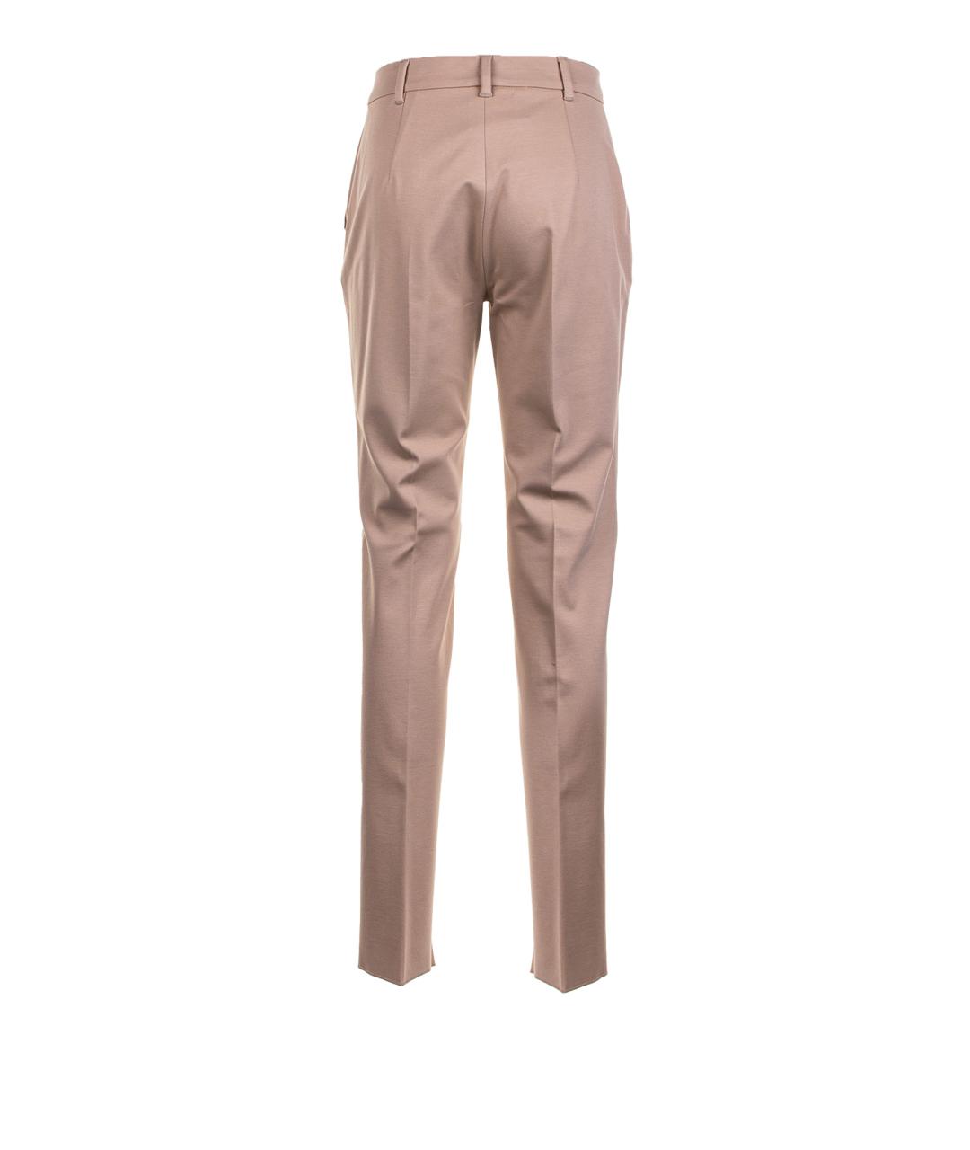 MAX MARA STUDIO Бежевые прямые брюки, фото 2