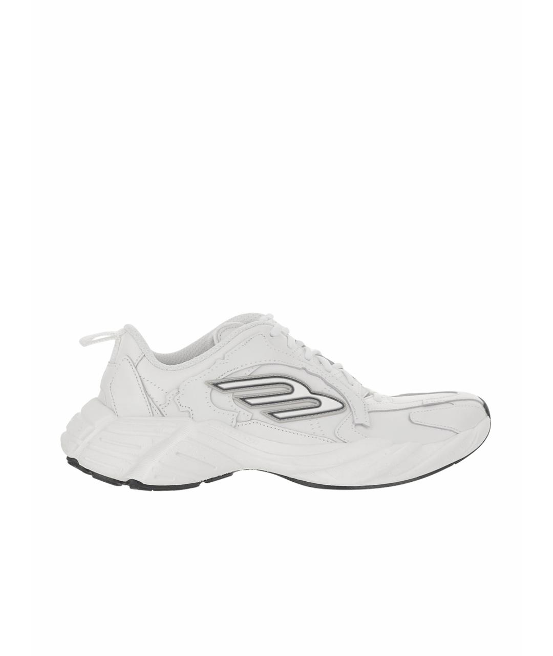 BALENCIAGA Белые синтетические низкие кроссовки / кеды, фото 1