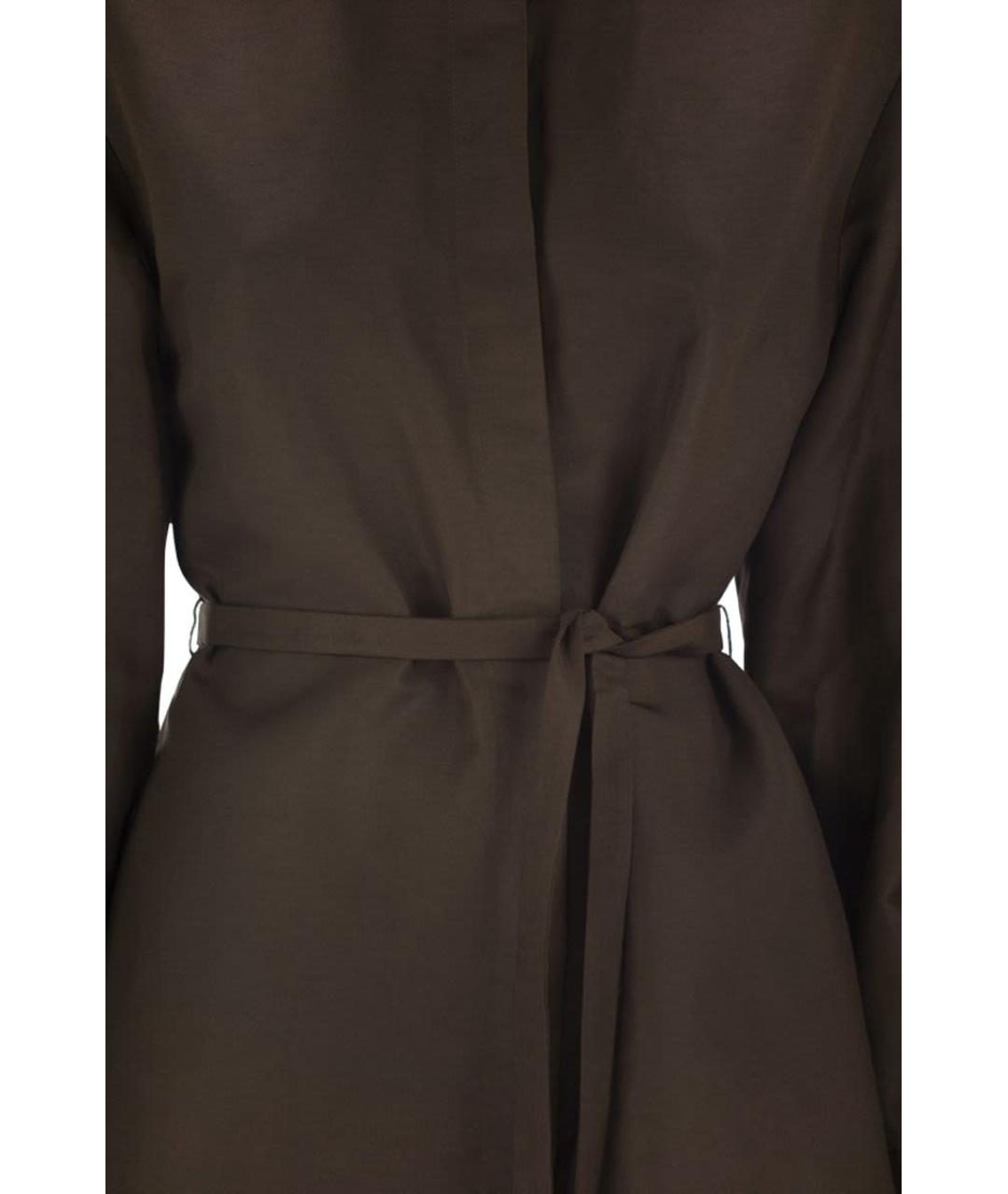 MAX MARA Коричневая льняная рубашка, фото 4