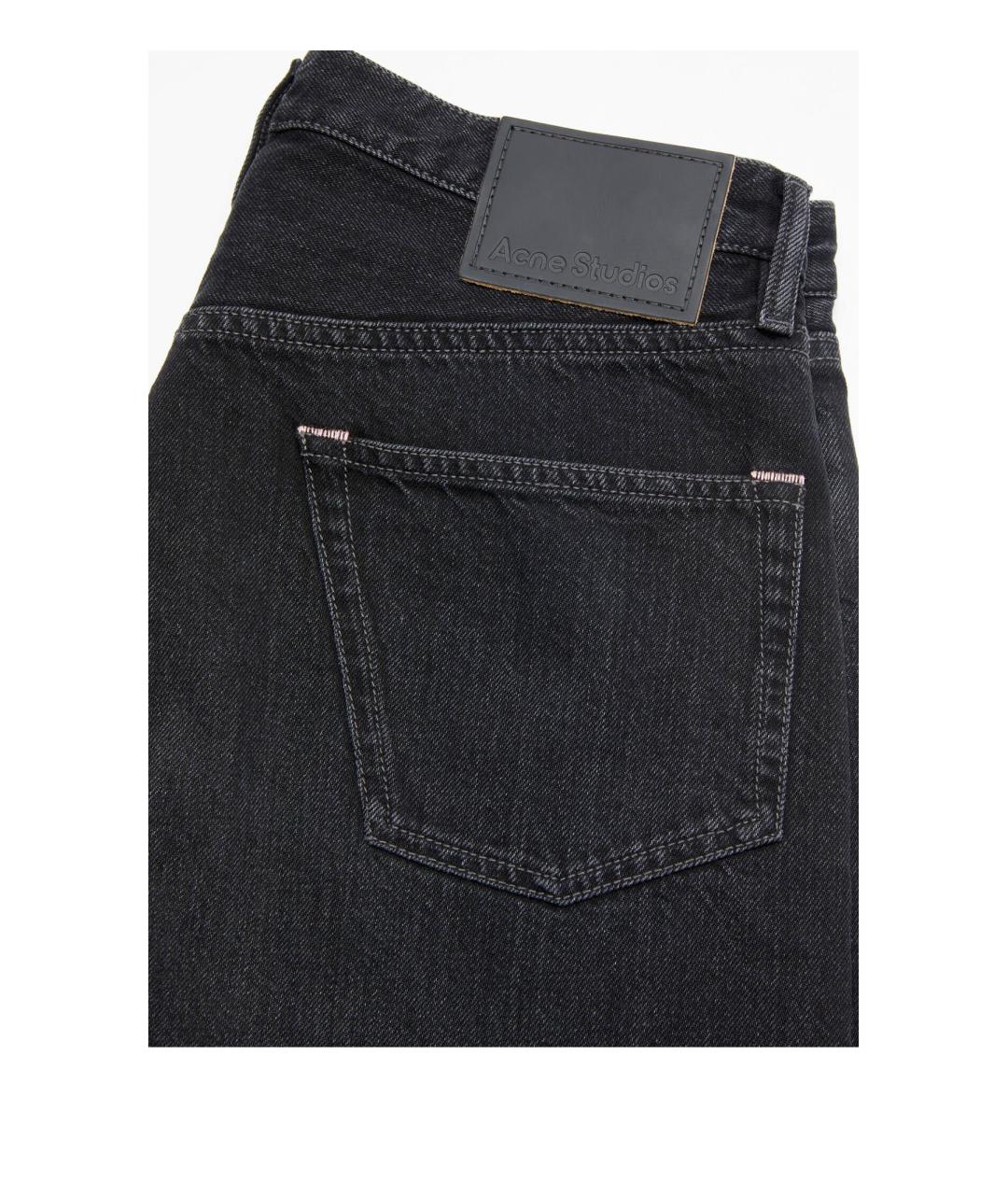 ACNE STUDIOS Черные хлопковые повседневные брюки, фото 2