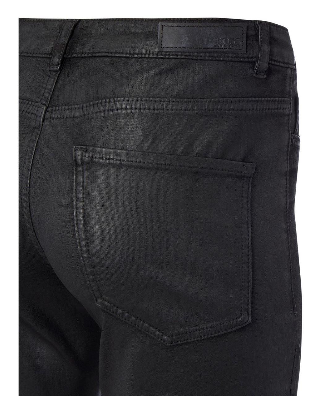 HUGO BOSS Черные хлопковые брюки узкие, фото 9