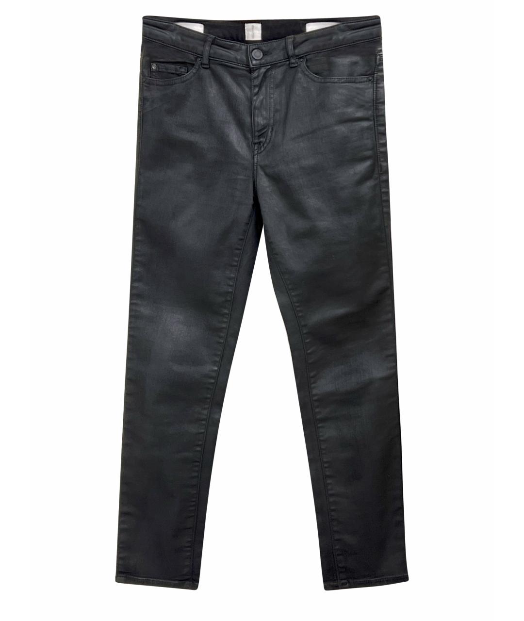 HUGO BOSS Черные хлопковые брюки узкие, фото 1