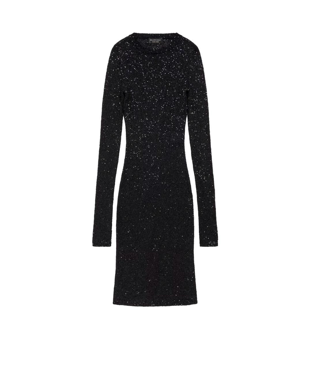 BALENCIAGA Черное полиамидовое повседневное платье, фото 1