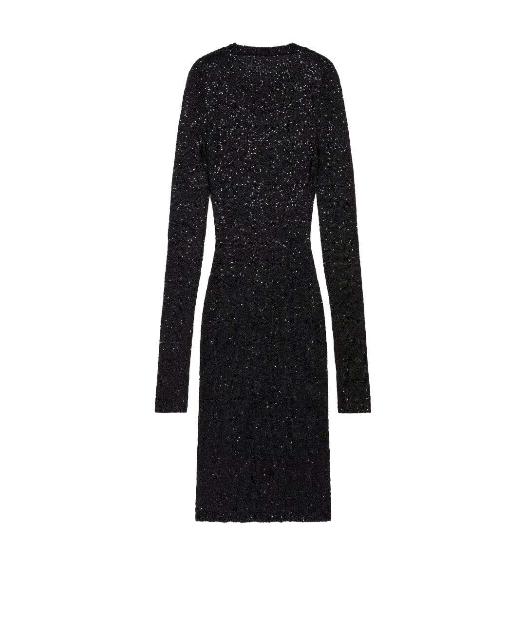 BALENCIAGA Черное полиамидовое повседневное платье, фото 4