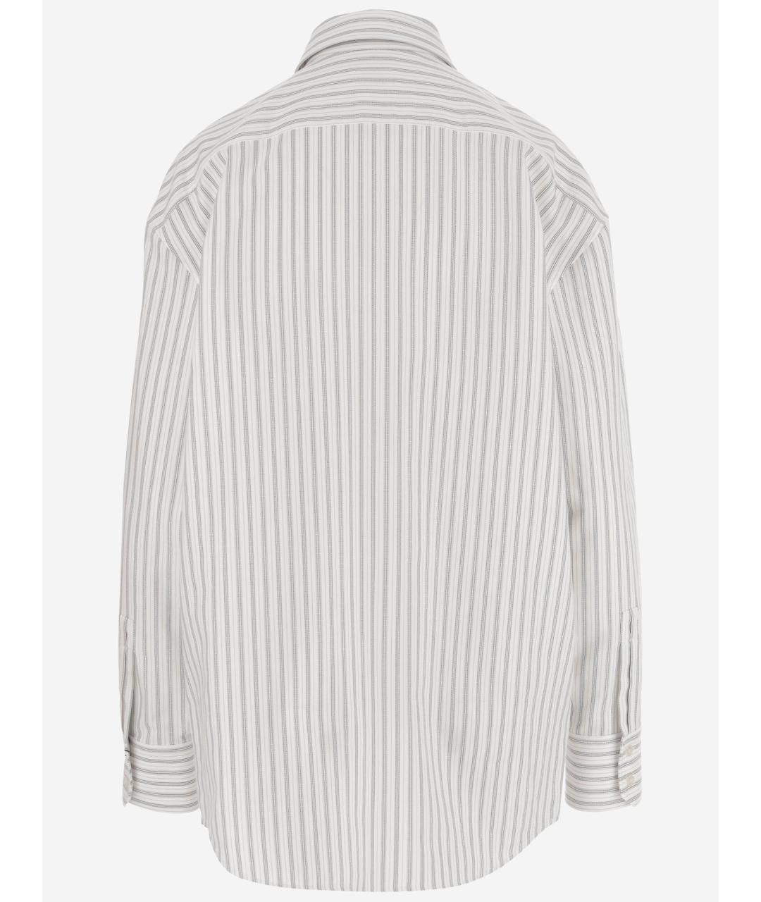 SAINT LAURENT Белая хлопковая рубашка, фото 2